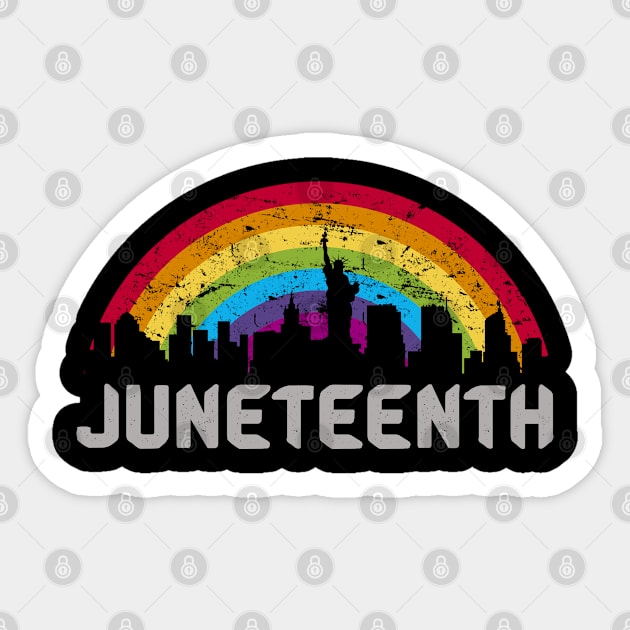 juneteenth rainbow Sticker by zrika